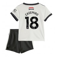 Maglia Calcio Manchester United Casemiro #18 Terza Divisa Bambino 2024-25 Manica Corta (+ pantaloncini)